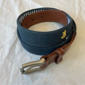 PETER MILLAR Needlepoint Golf Leather Atlantic City Country Club Belt Size 38⛳️